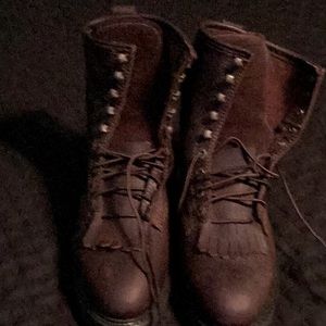 Masterson dress boots mens size 8 rich mahogany color oiled leather